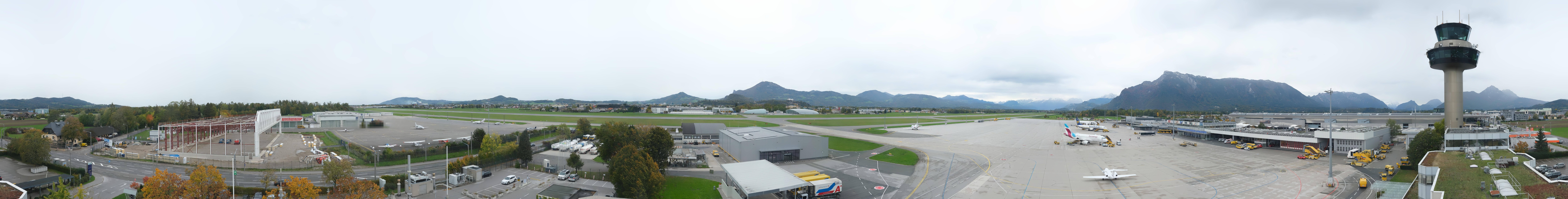 Archived image Webcam Salzburg Airport Panorama