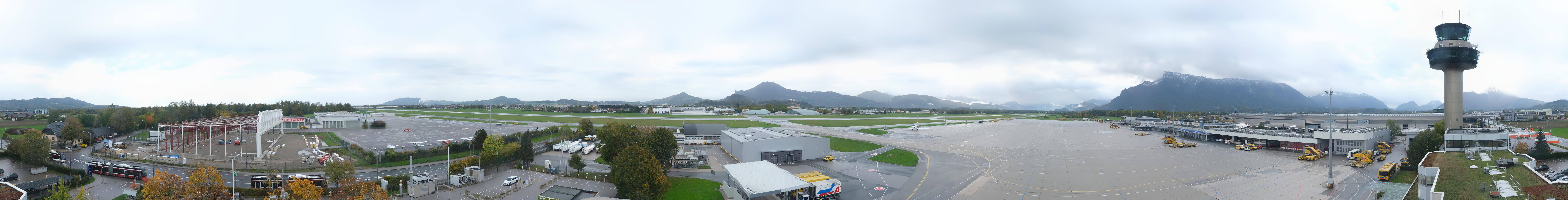 Archived image Webcam Salzburg Airport Panorama