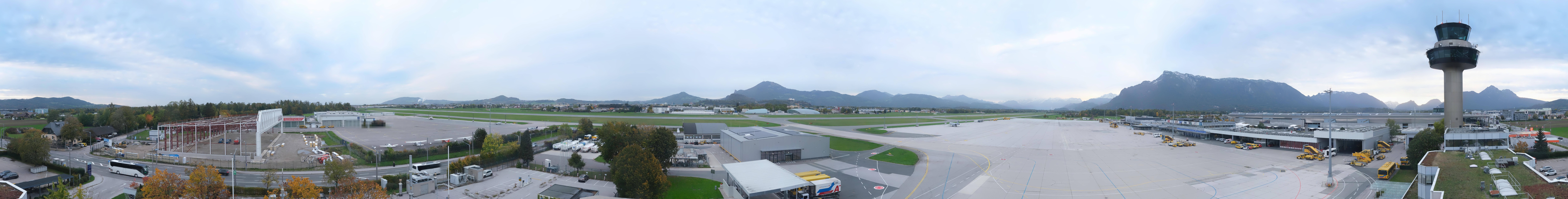Archiv Foto Webcam Flughafen Salzburg