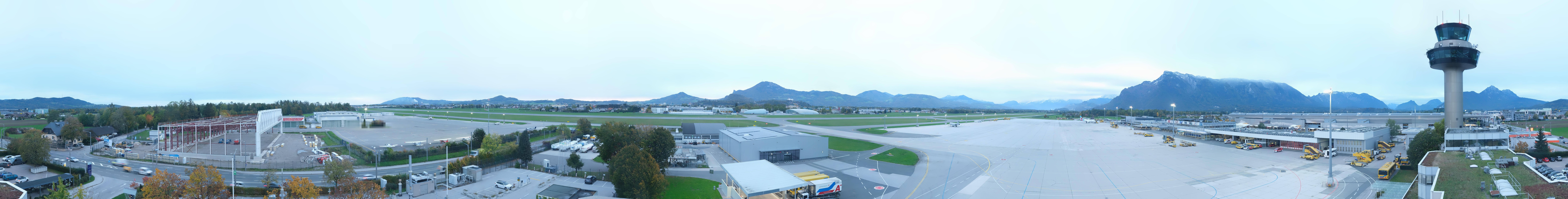 Archiv Foto Webcam Flughafen Salzburg