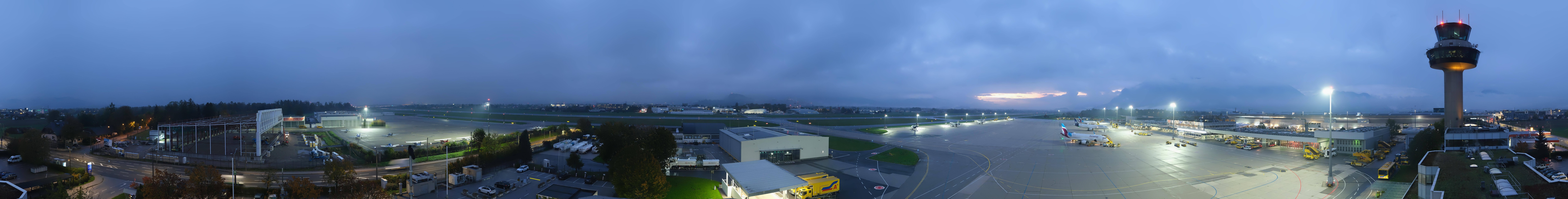 Archiv Foto Webcam Flughafen Salzburg
