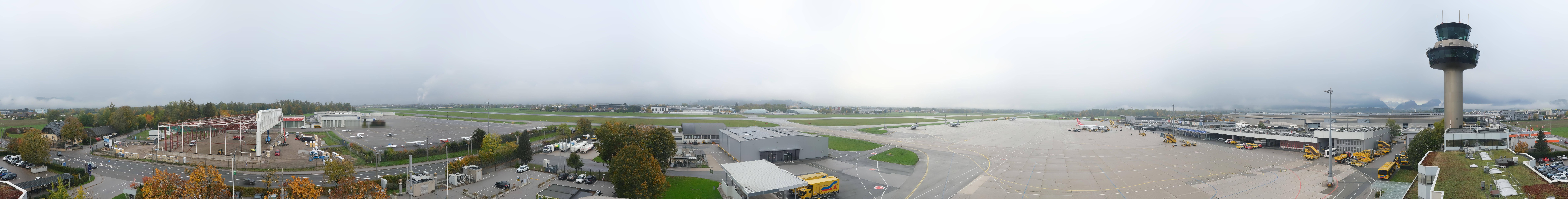 Archiv Foto Webcam Flughafen Salzburg