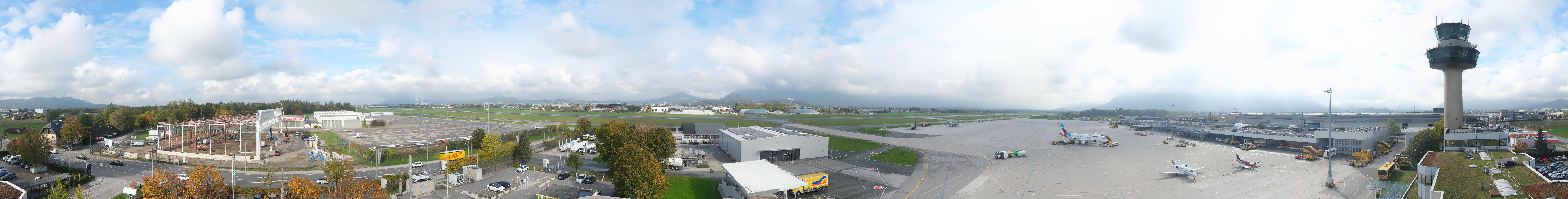 Archiv Foto Webcam Flughafen Salzburg