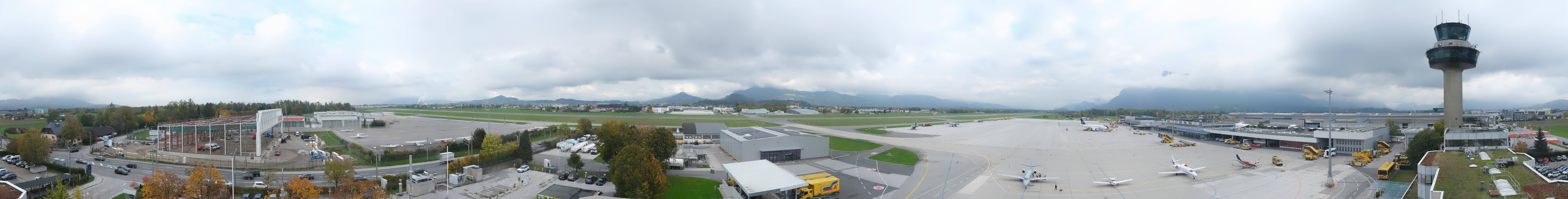 Archiv Foto Webcam Flughafen Salzburg