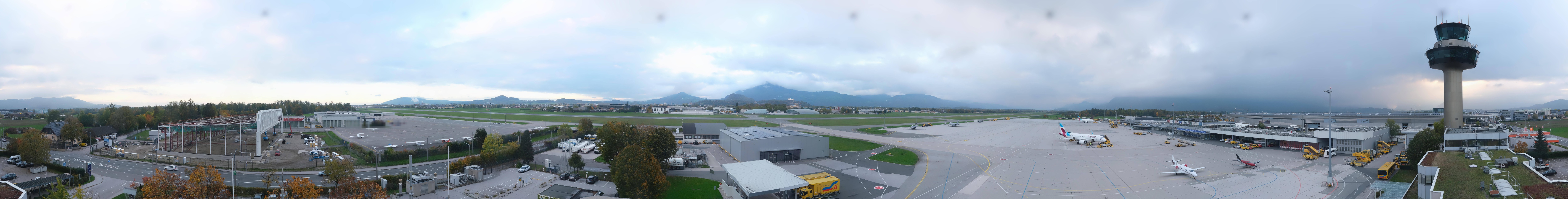 Archiv Foto Webcam Flughafen Salzburg