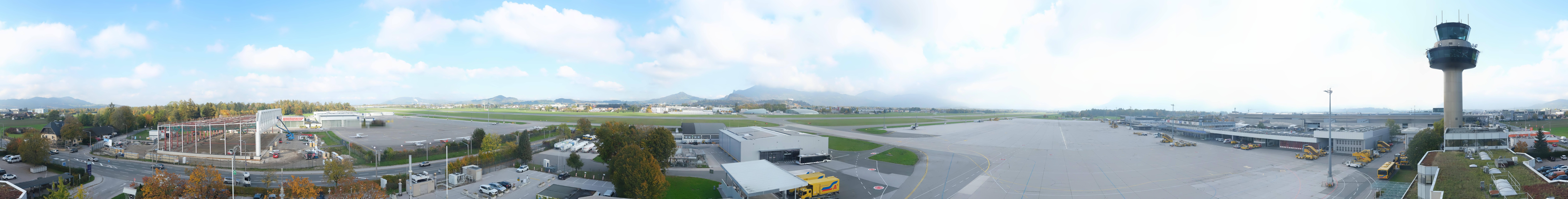 Archiv Foto Webcam Flughafen Salzburg
