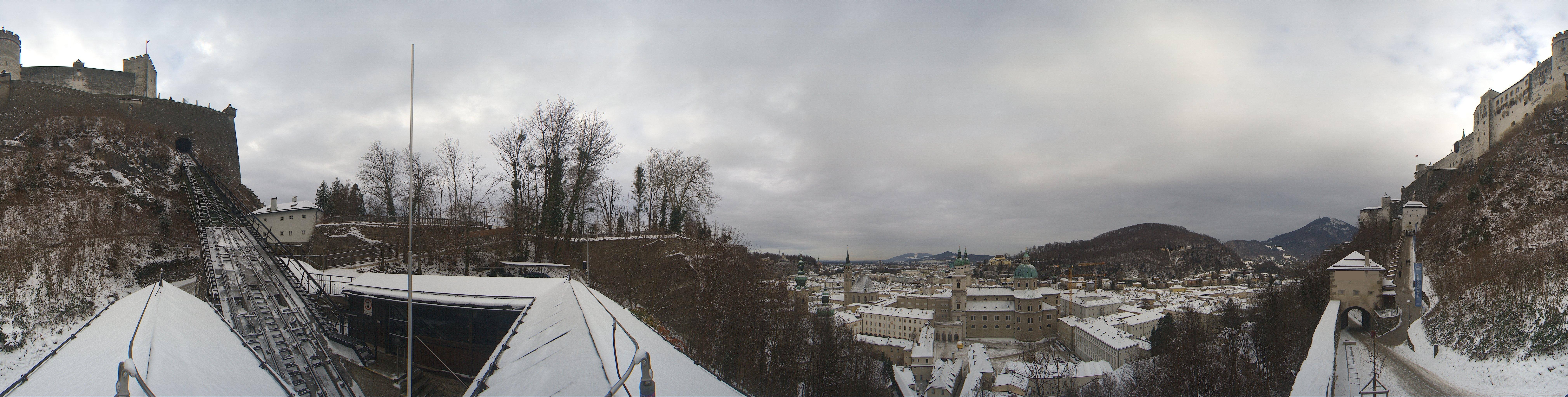 Archiv Foto Webcam Panorama Salzburg Festungsbahn