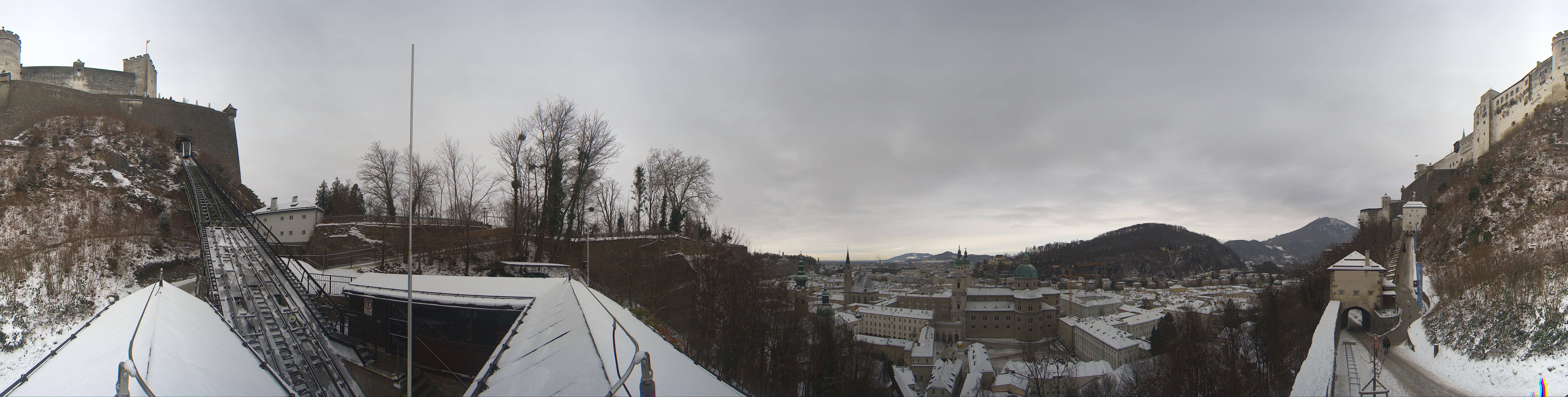 Archiv Foto Webcam Panorama Salzburg Festungsbahn