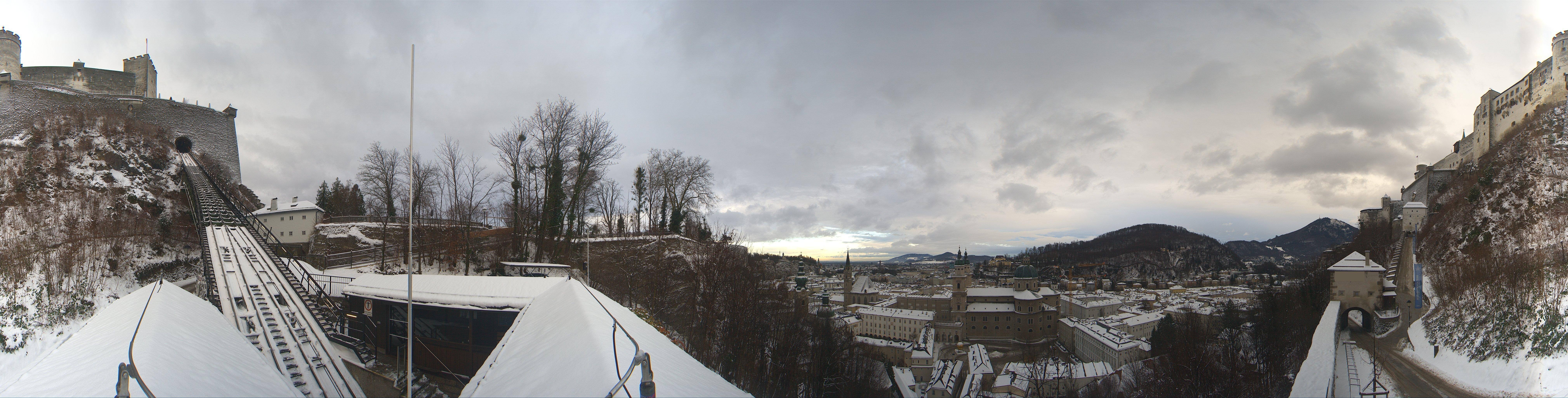 Archiv Foto Webcam Panorama Salzburg Festungsbahn