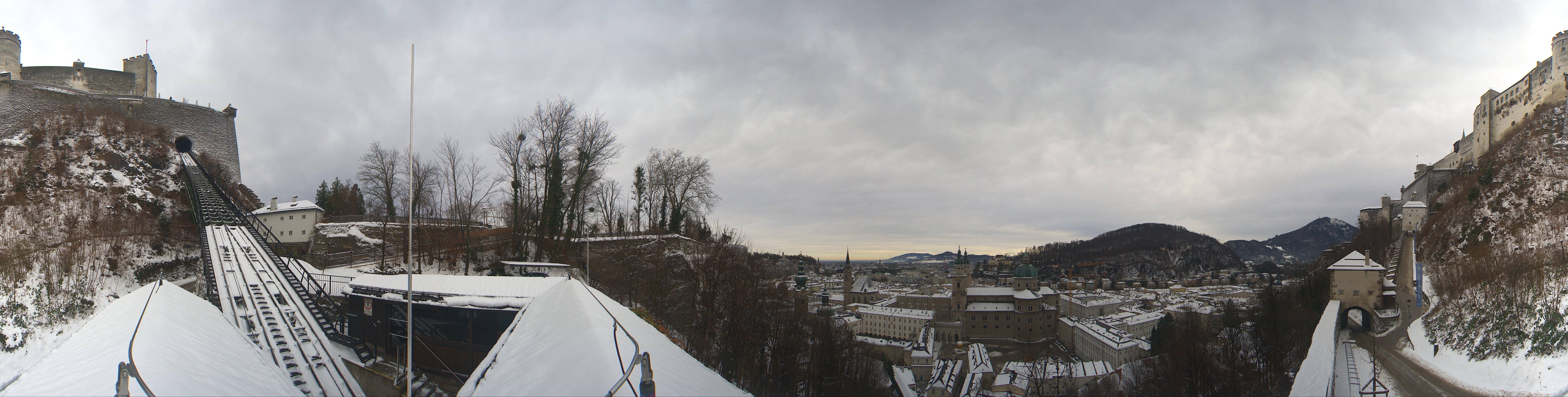 Archiv Foto Webcam Panorama Salzburg Festungsbahn