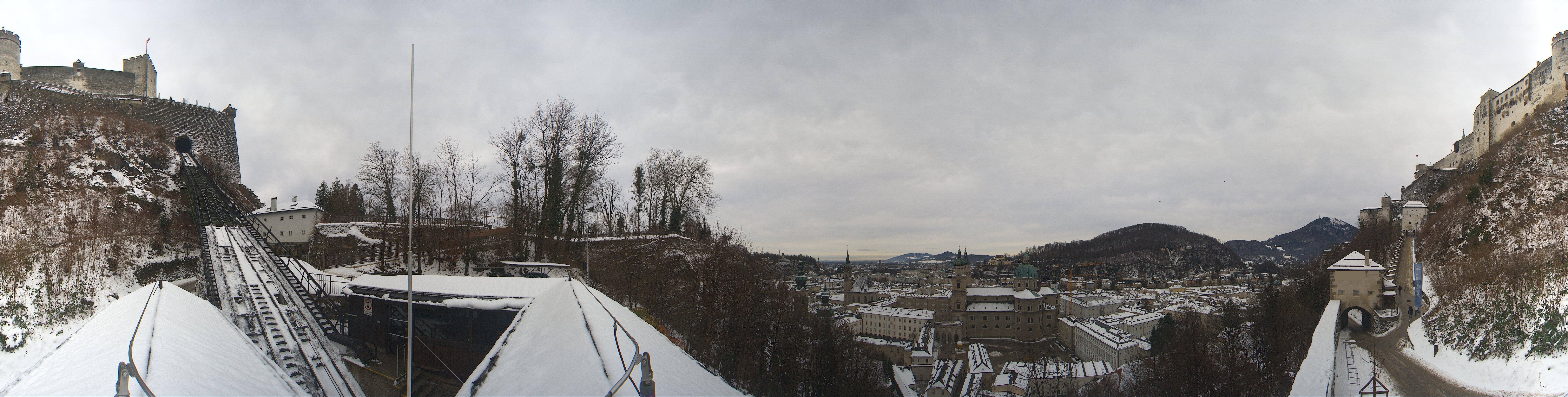 Archiv Foto Webcam Panorama Salzburg Festungsbahn