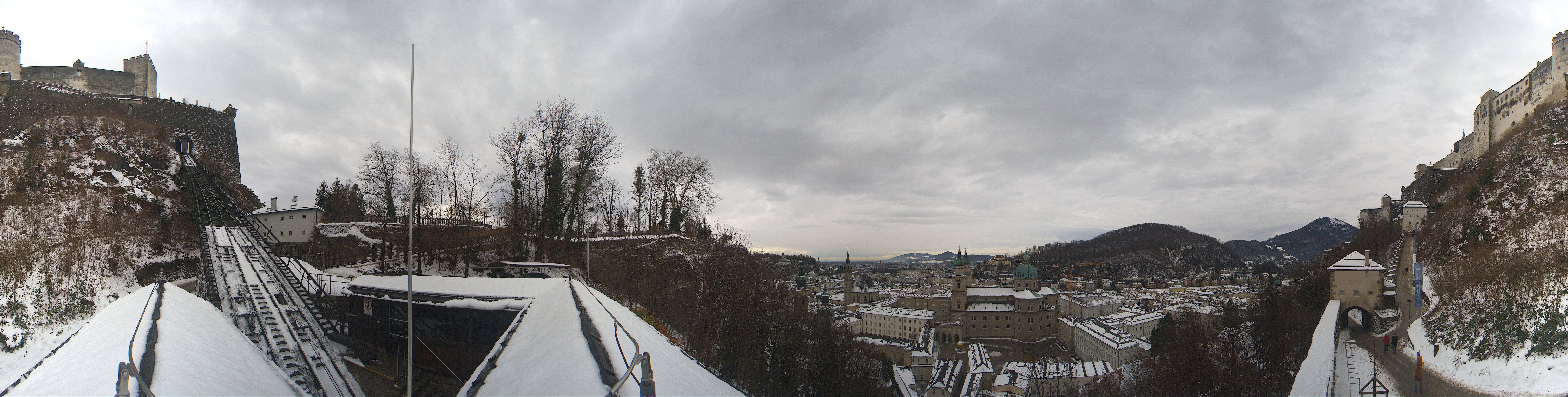 Archiv Foto Webcam Panorama Salzburg Festungsbahn