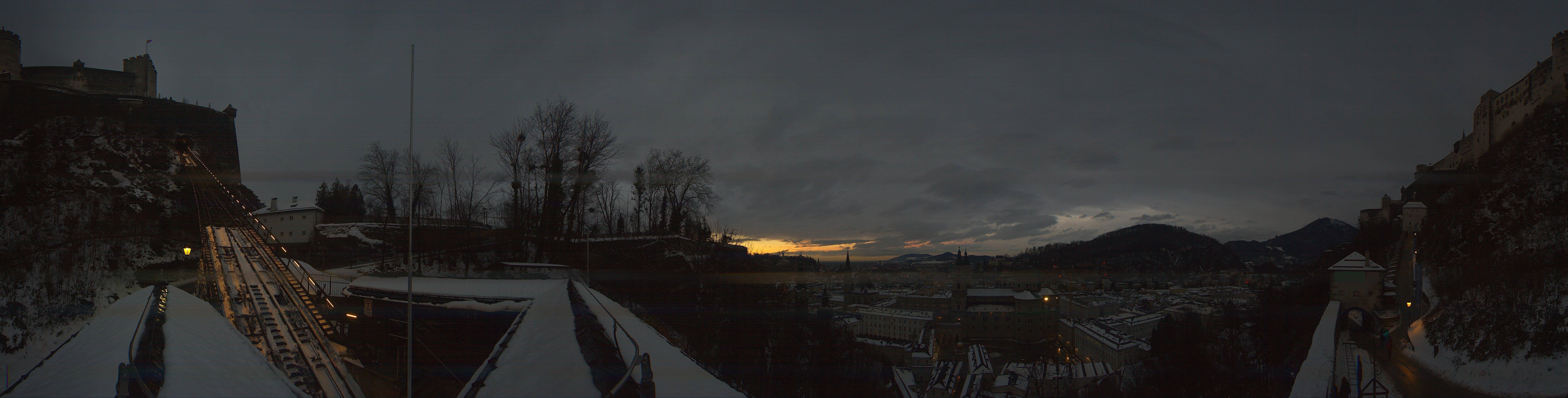 Archiv Foto Webcam Panorama Salzburg Festungsbahn