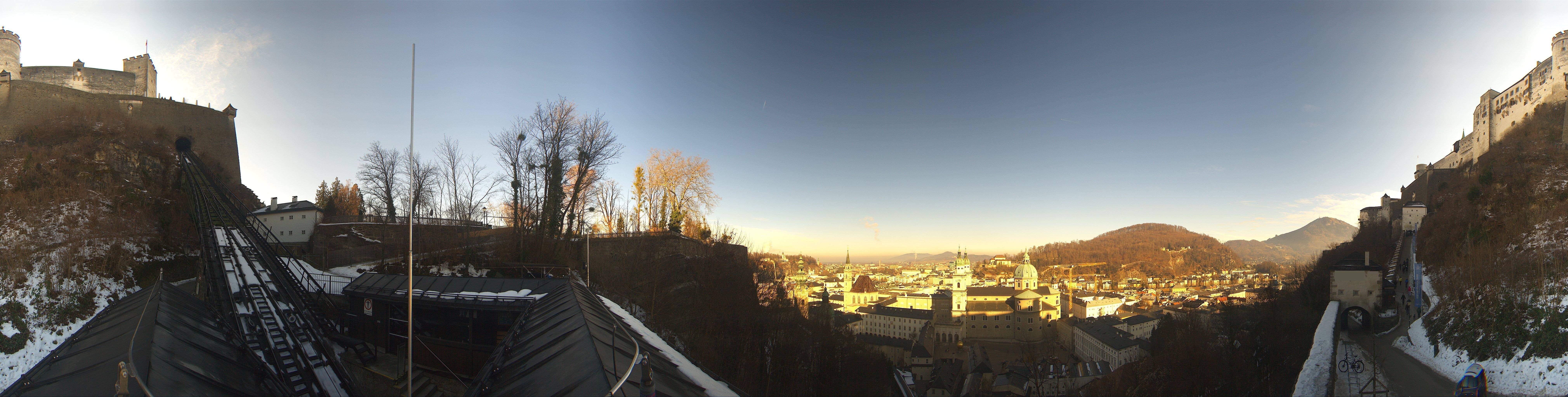 Archiv Foto Webcam Panorama Salzburg Festungsbahn