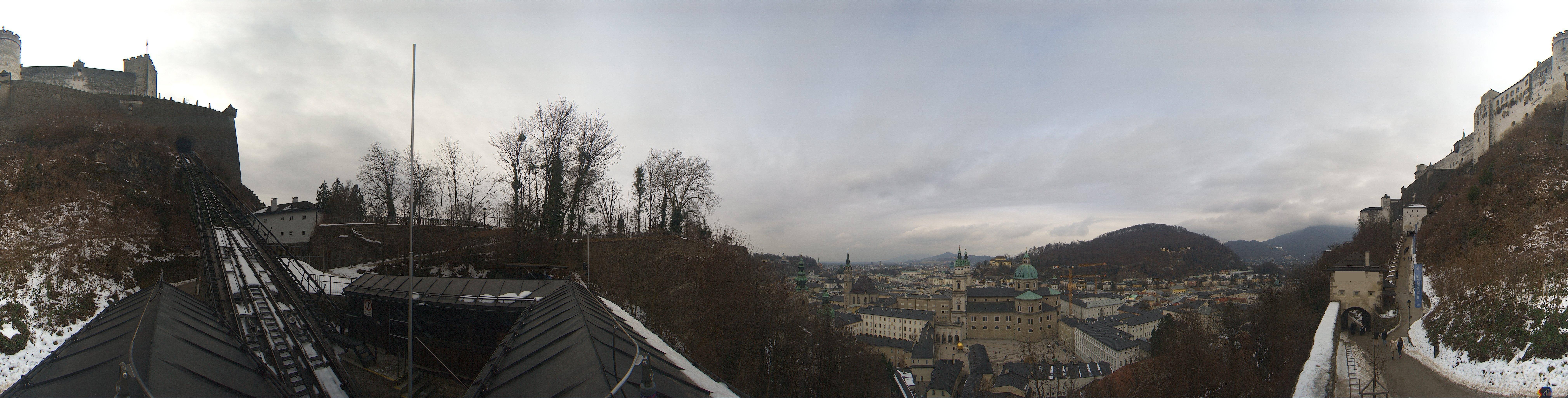 Archiv Foto Webcam Panorama Salzburg Festungsbahn