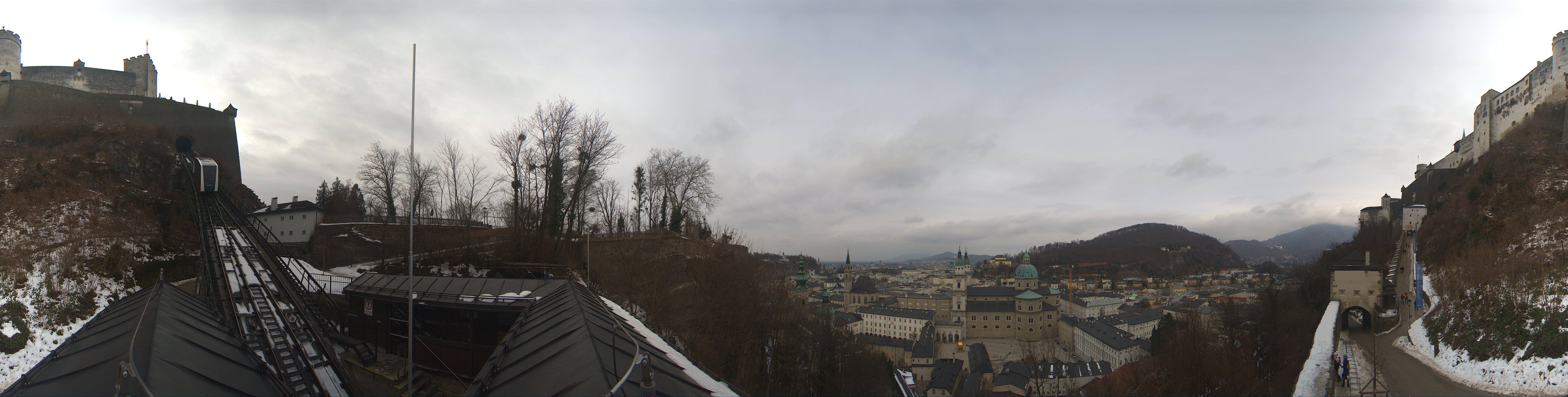 Archiv Foto Webcam Panorama Salzburg Festungsbahn