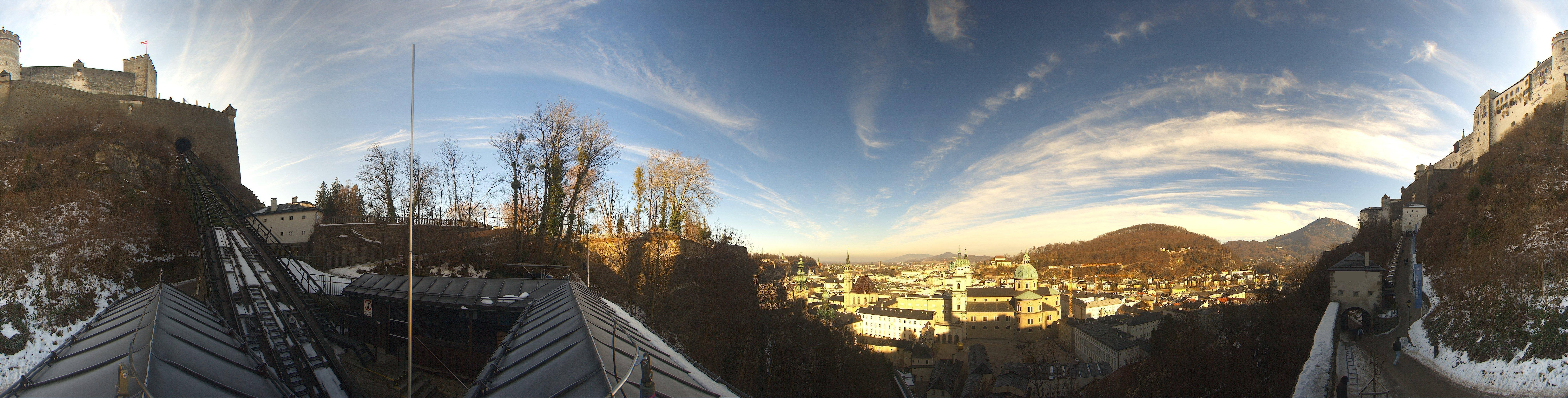 Archiv Foto Webcam Panorama Salzburg Festungsbahn