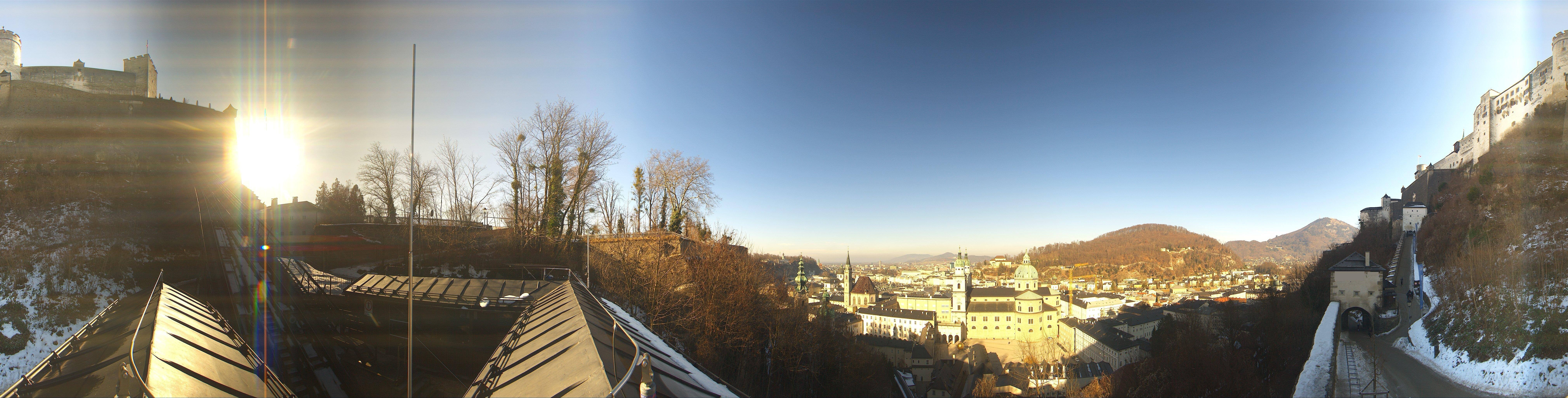 Archiv Foto Webcam Panorama Salzburg Festungsbahn