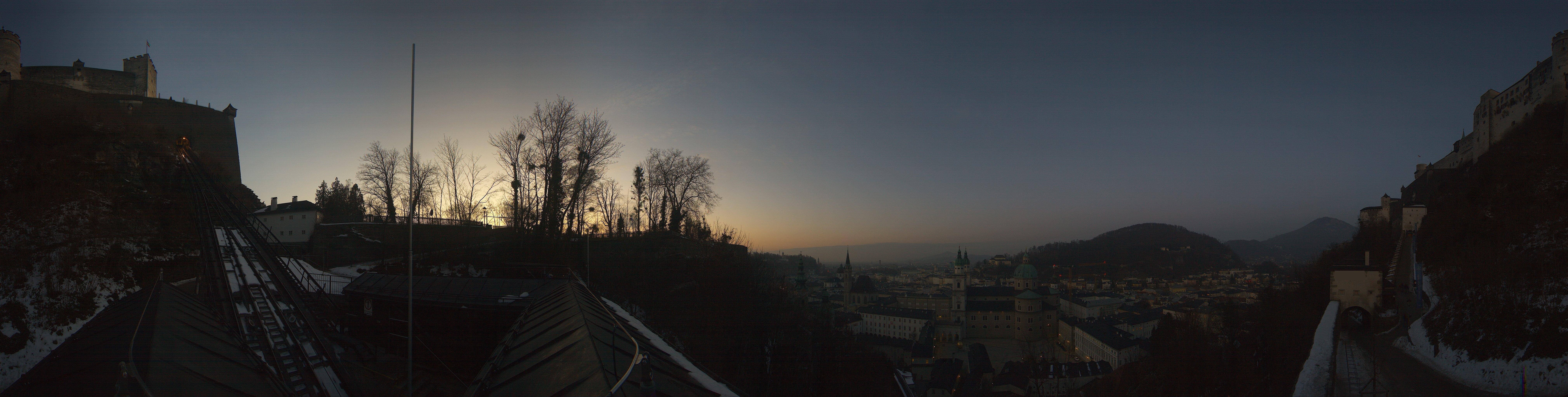 Archiv Foto Webcam Panorama Salzburg Festungsbahn