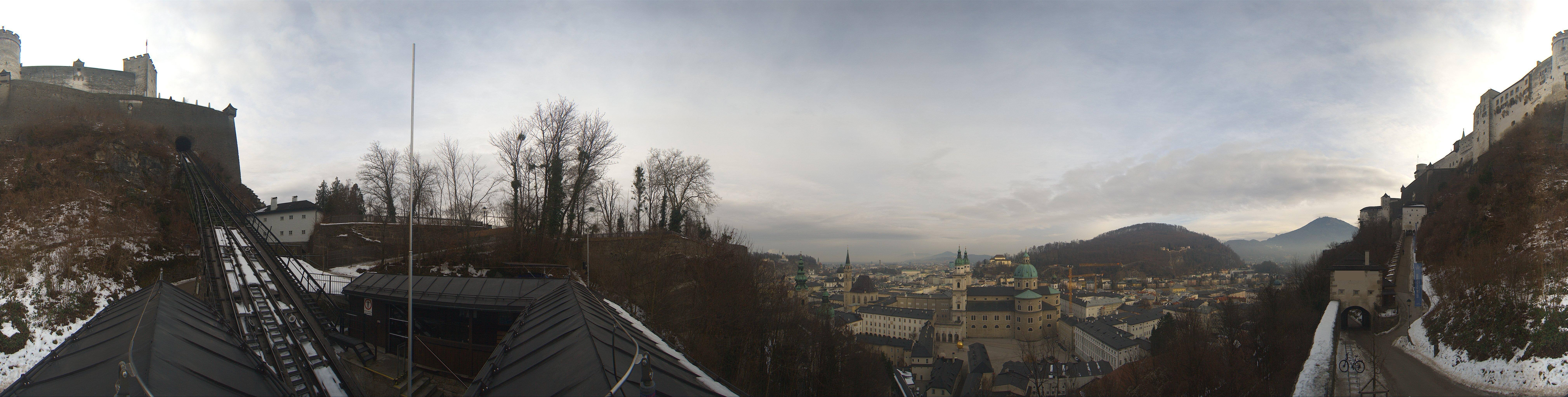 Archiv Foto Webcam Panorama Salzburg Festungsbahn