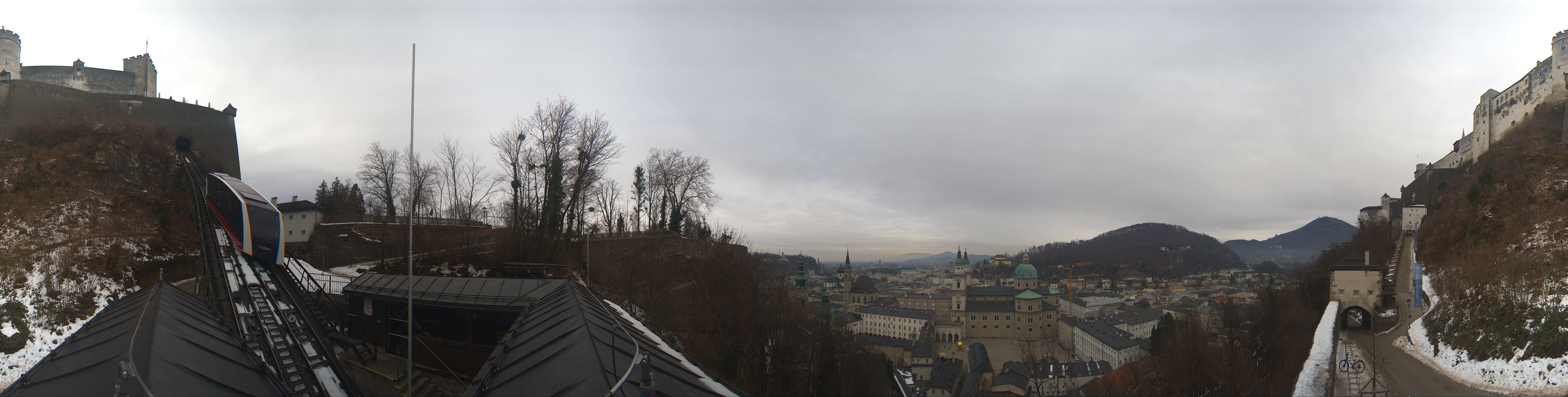 Archiv Foto Webcam Panorama Salzburg Festungsbahn