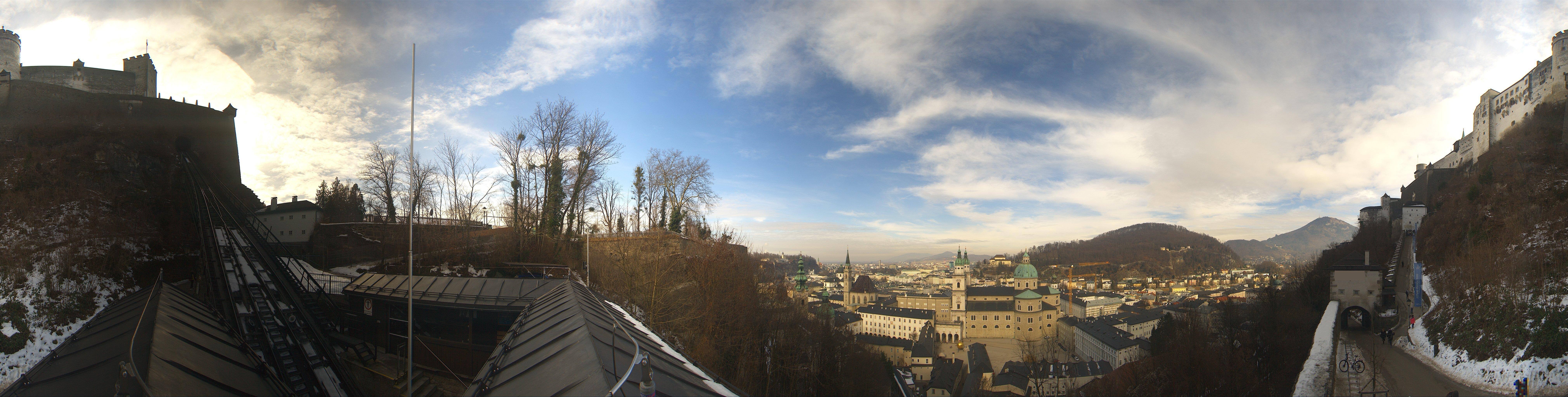 Archiv Foto Webcam Panorama Salzburg Festungsbahn