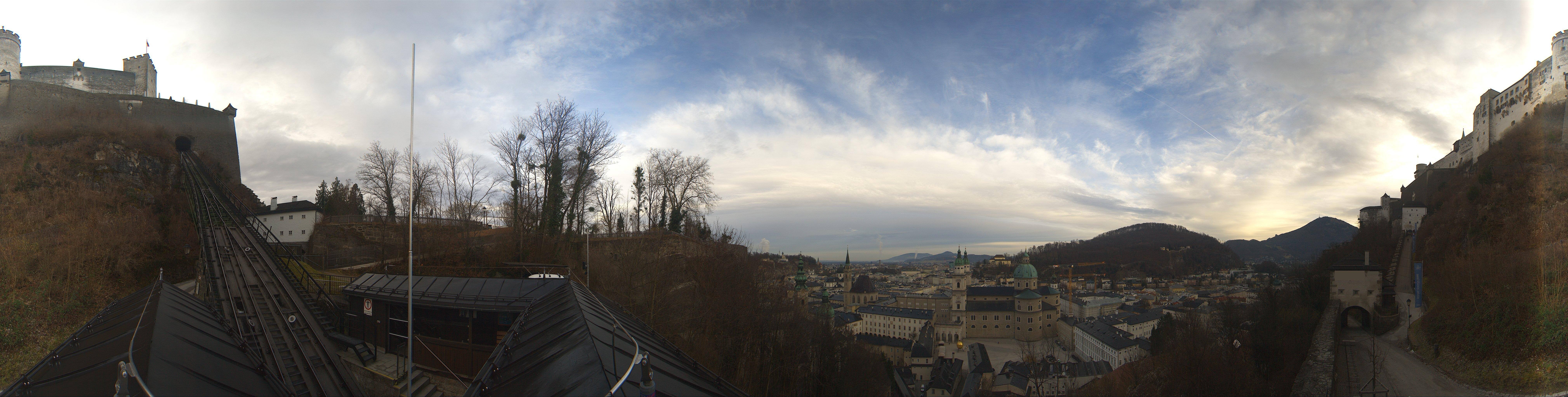 Archiv Foto Webcam Panorama Salzburg Festungsbahn