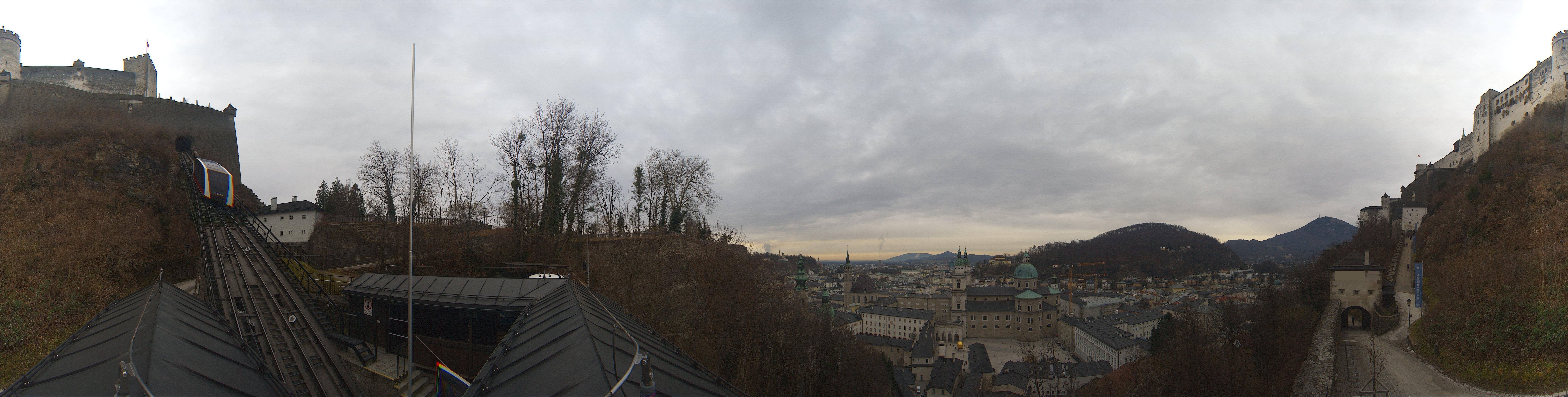 Archiv Foto Webcam Panorama Salzburg Festungsbahn