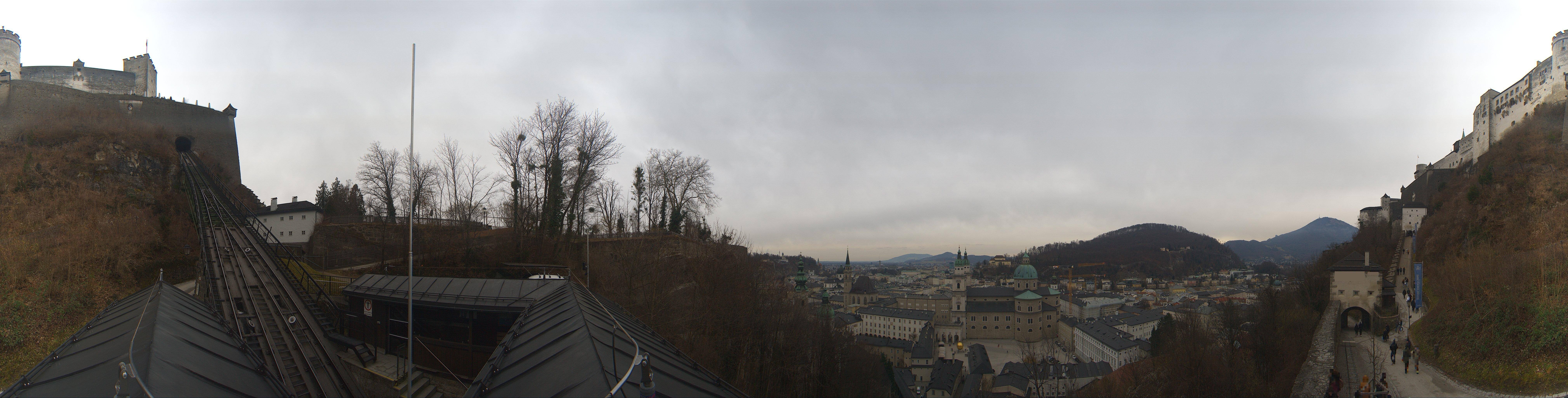 Archiv Foto Webcam Panorama Salzburg Festungsbahn