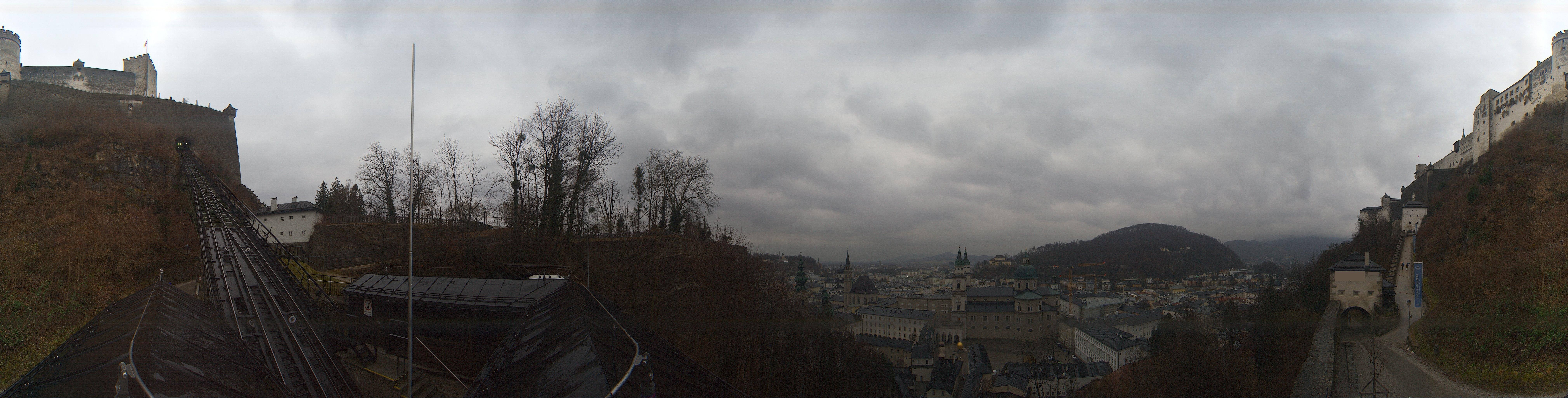Archiv Foto Webcam Panorama Salzburg Festungsbahn