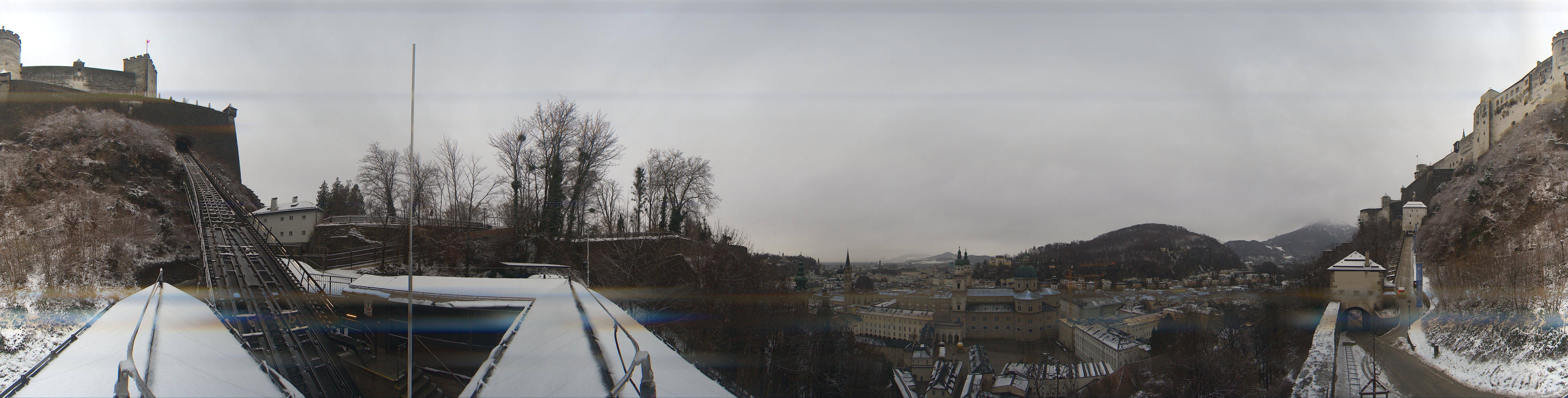Archiv Foto Webcam Panorama Salzburg Festungsbahn