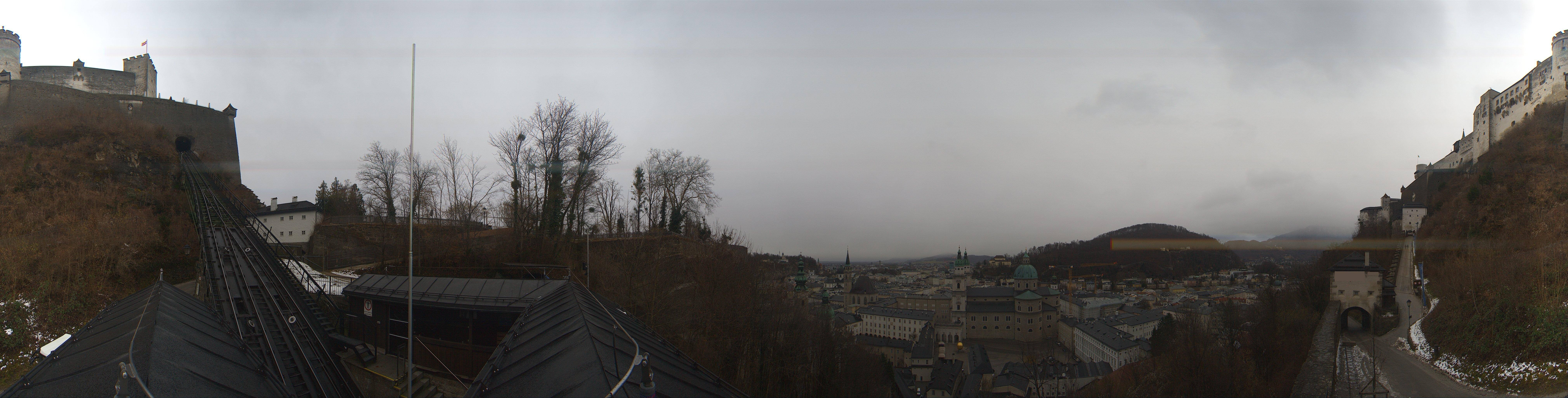 Archiv Foto Webcam Panorama Salzburg Festungsbahn