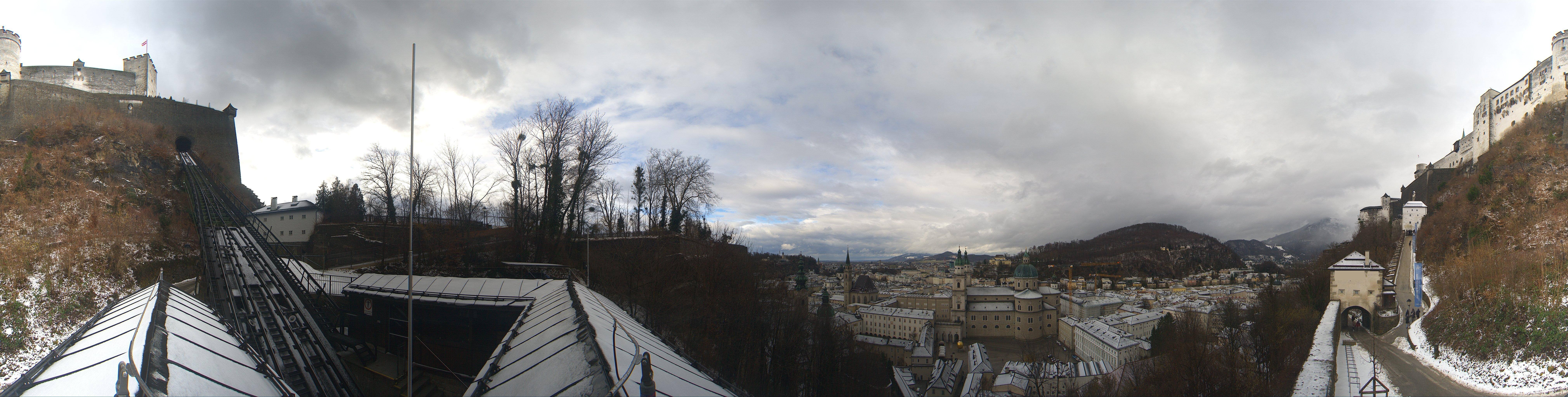 Archiv Foto Webcam Panorama Salzburg Festungsbahn
