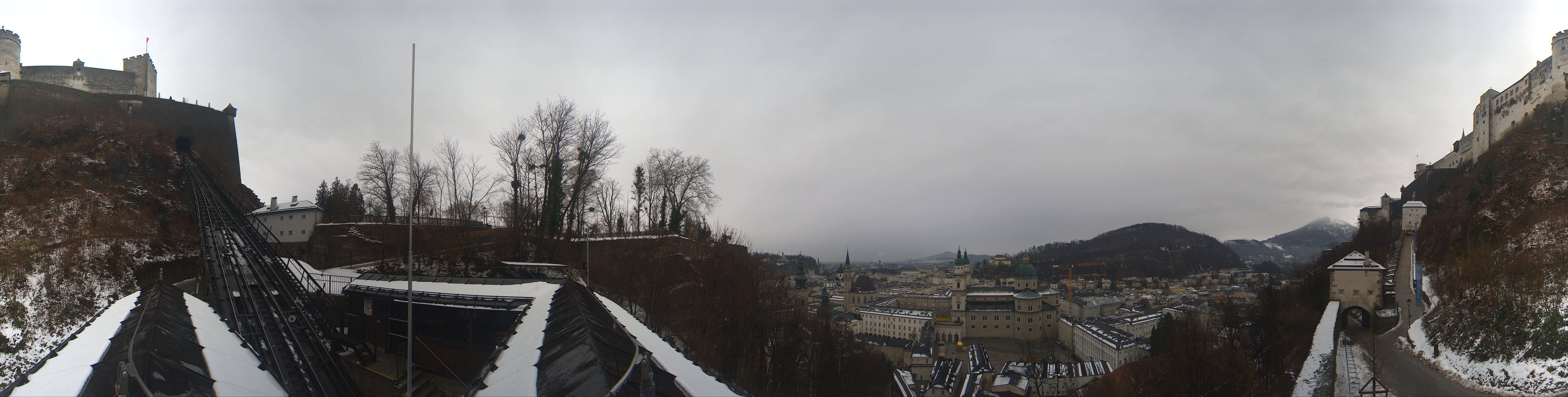 Archiv Foto Webcam Panorama Salzburg Festungsbahn