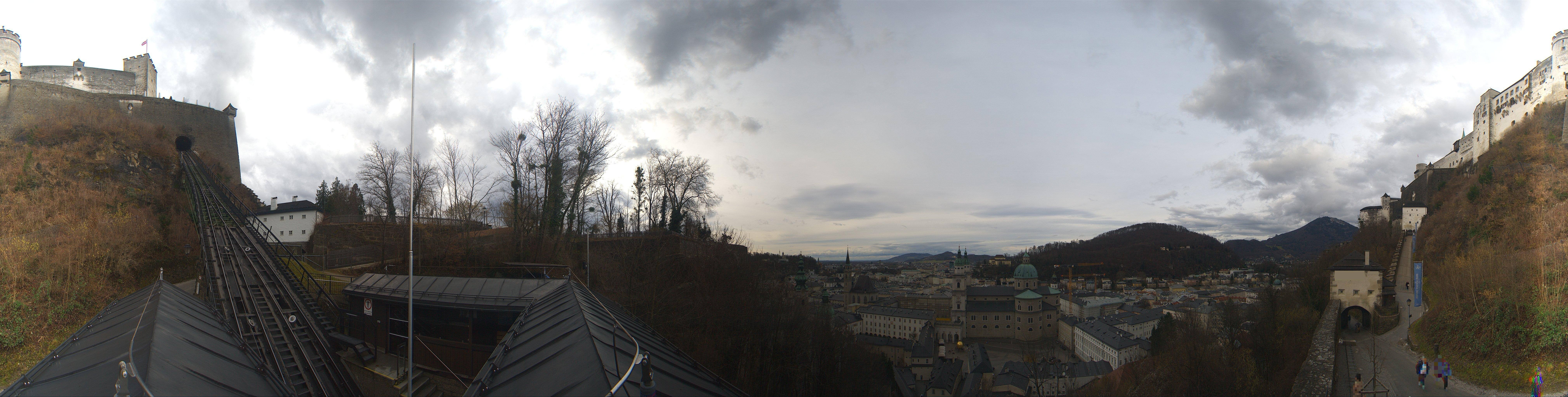 Archiv Foto Webcam Panorama Salzburg Festungsbahn