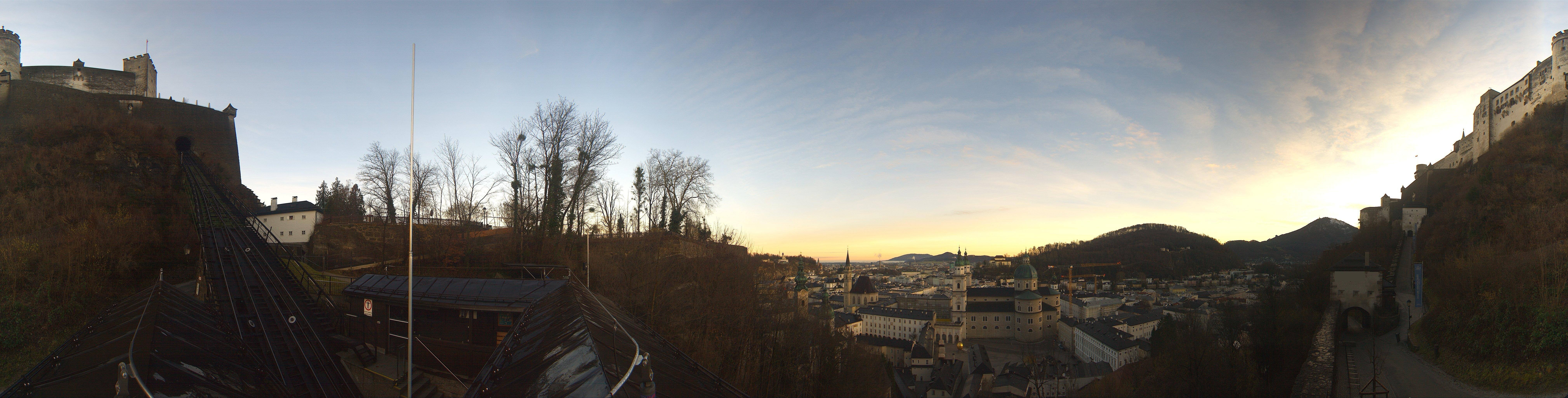 Archiv Foto Webcam Panorama Salzburg Festungsbahn
