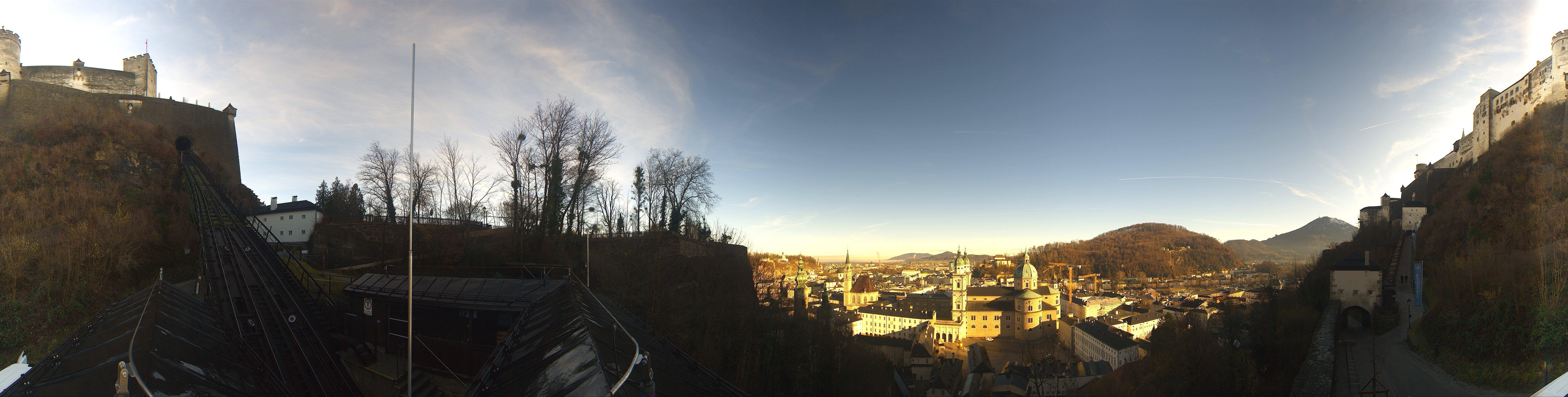 Archiv Foto Webcam Panorama Salzburg Festungsbahn