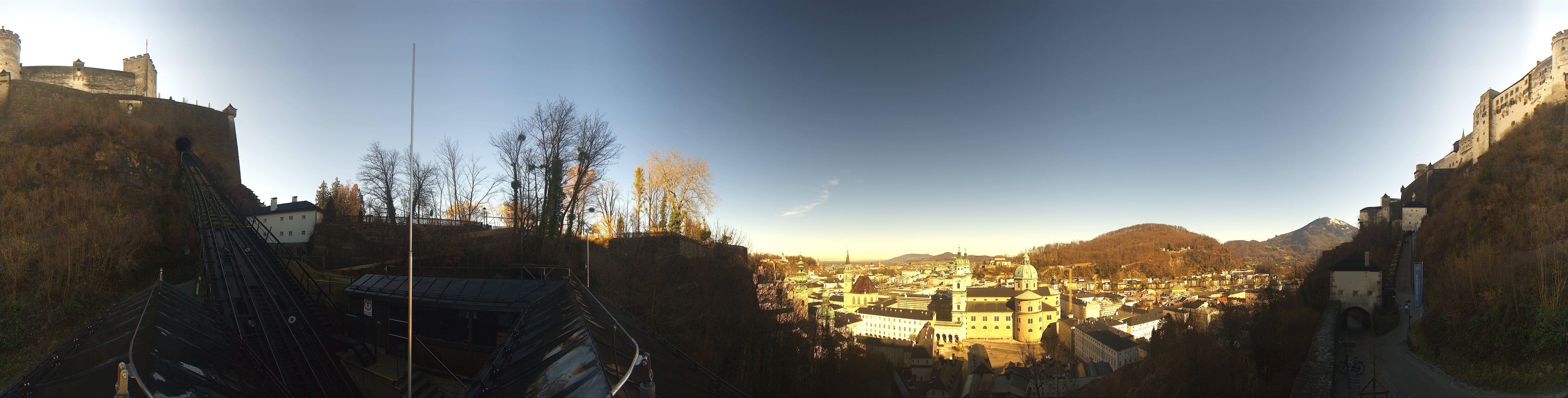 Archiv Foto Webcam Panorama Salzburg Festungsbahn