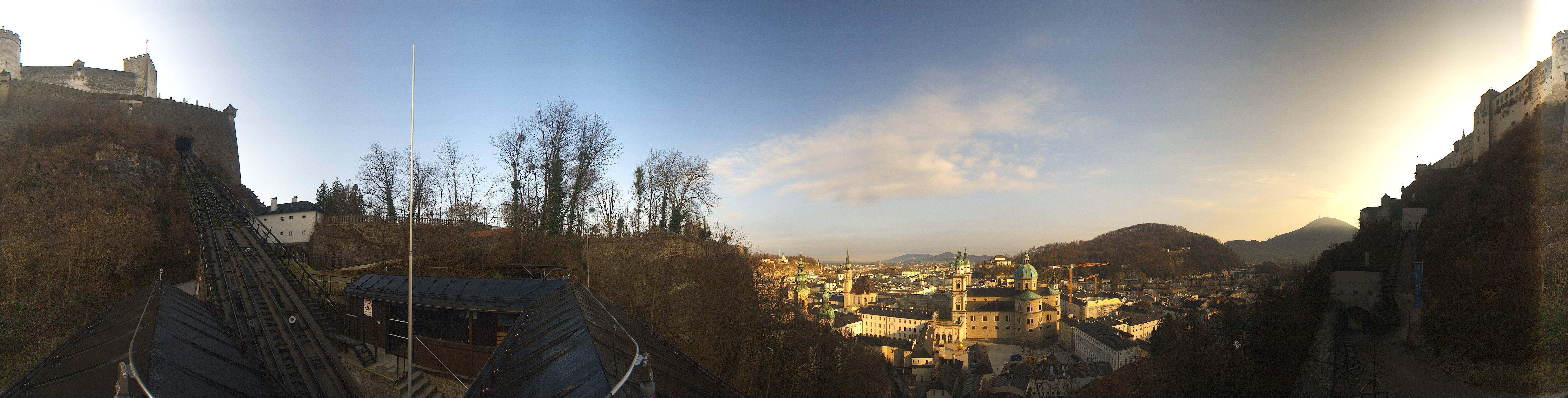 Archiv Foto Webcam Panorama Salzburg Festungsbahn