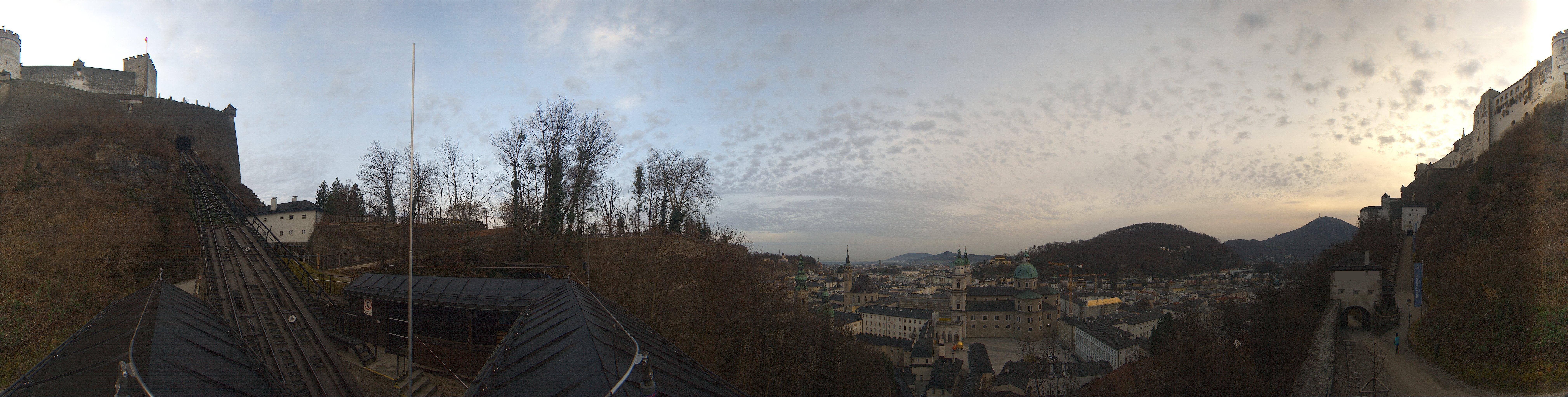 Archiv Foto Webcam Panorama Salzburg Festungsbahn