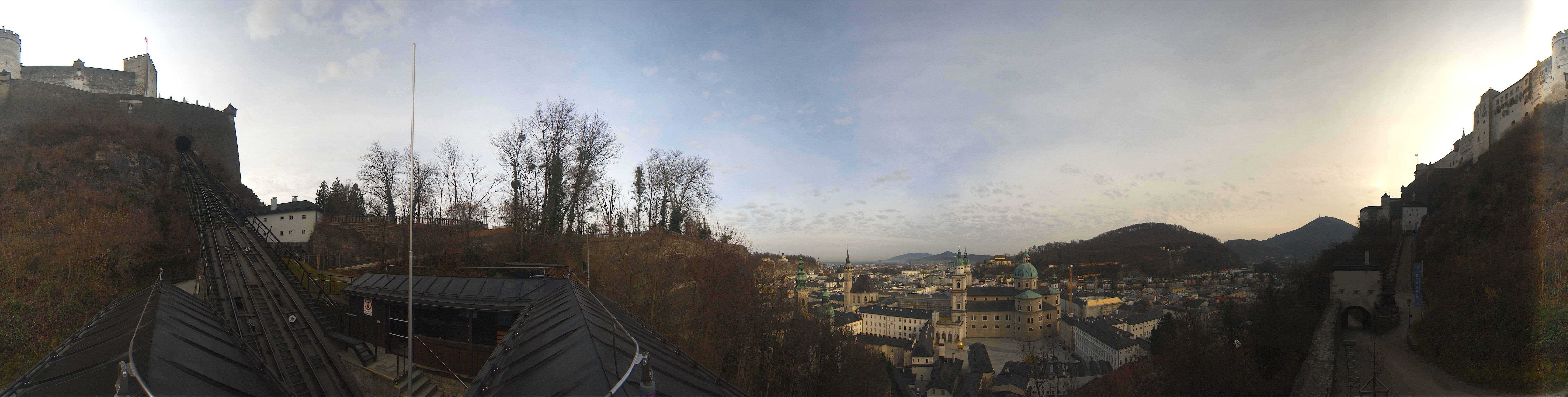 Archiv Foto Webcam Panorama Salzburg Festungsbahn