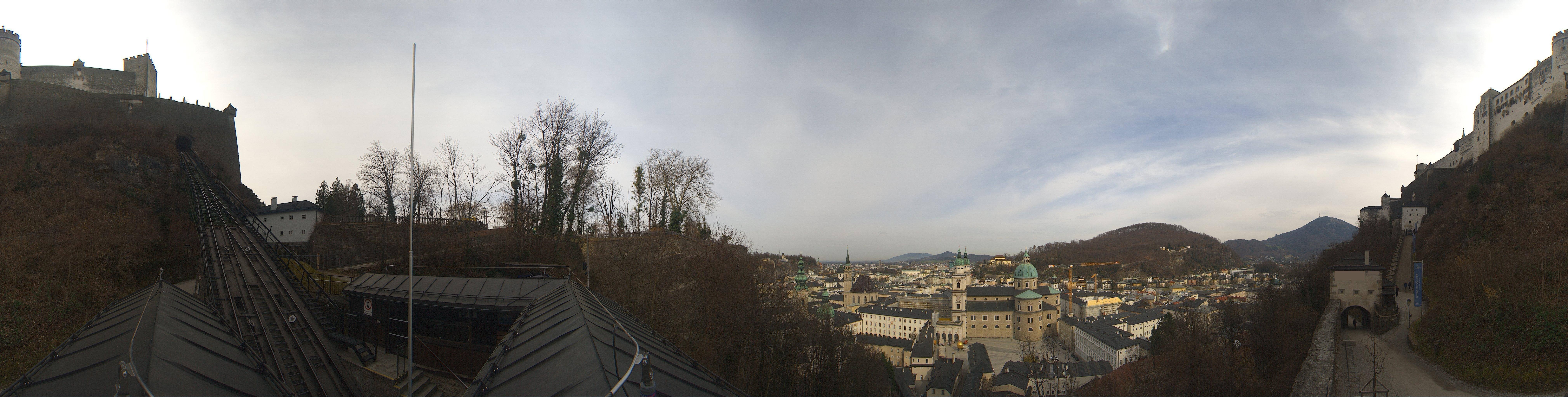 Archiv Foto Webcam Panorama Salzburg Festungsbahn