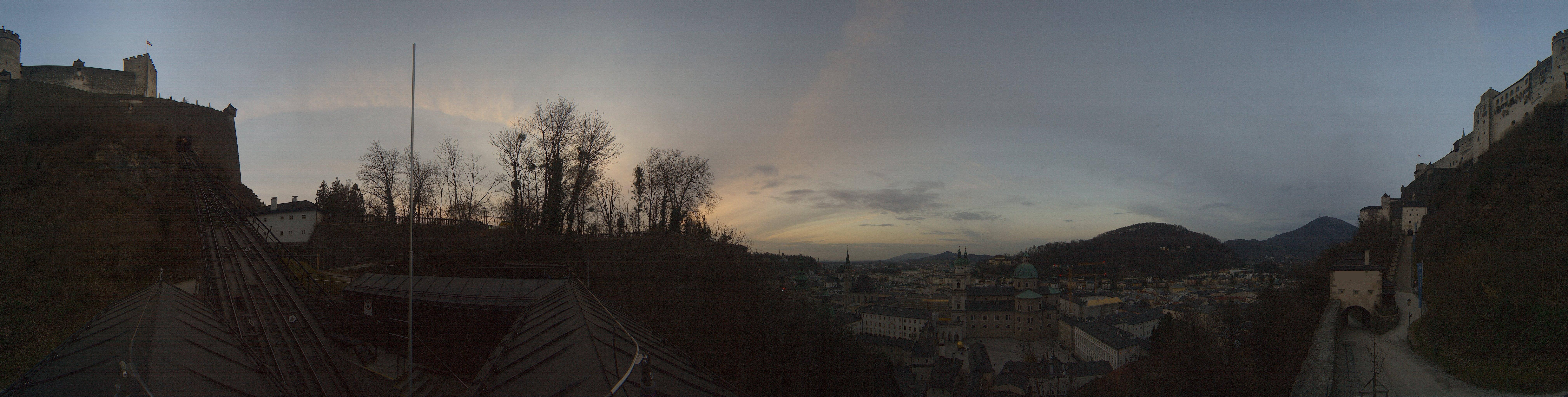 Archiv Foto Webcam Panorama Salzburg Festungsbahn