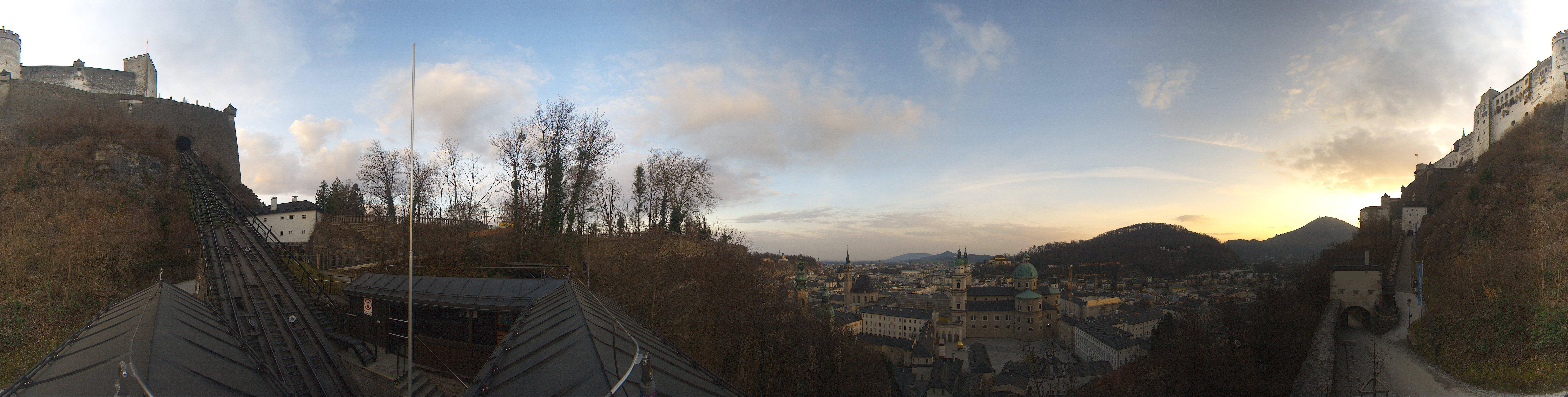 Archiv Foto Webcam Panorama Salzburg Festungsbahn