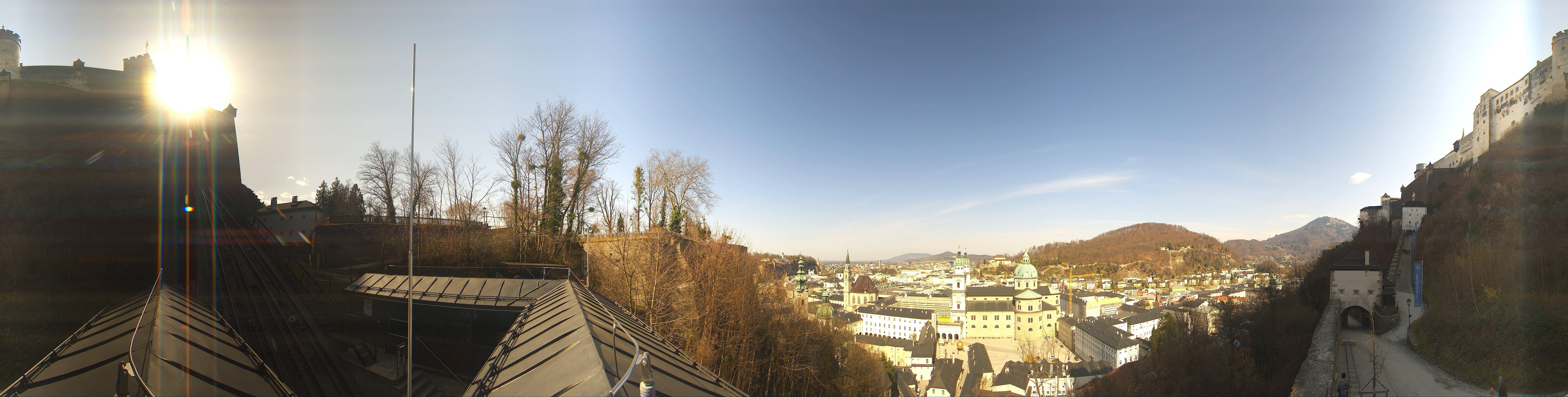 Archiv Foto Webcam Panorama Salzburg Festungsbahn
