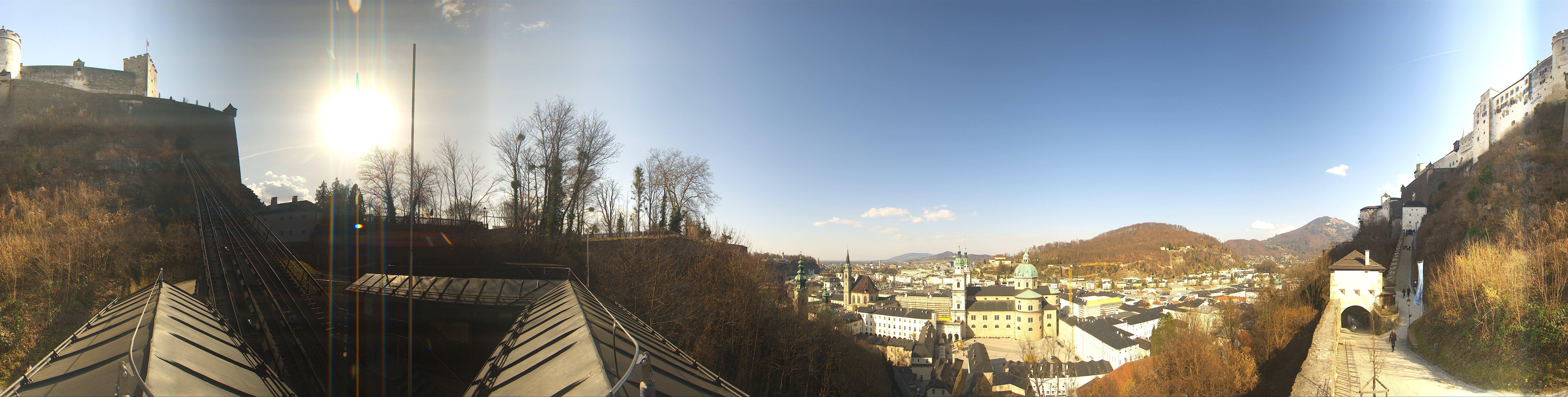 Archiv Foto Webcam Panorama Salzburg Festungsbahn