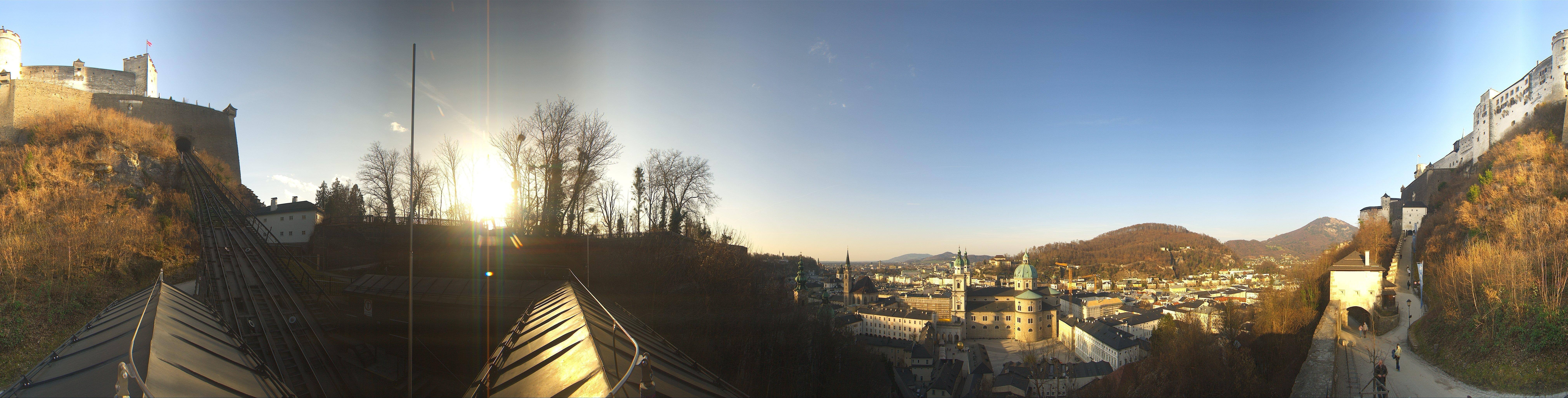 Archiv Foto Webcam Panorama Salzburg Festungsbahn