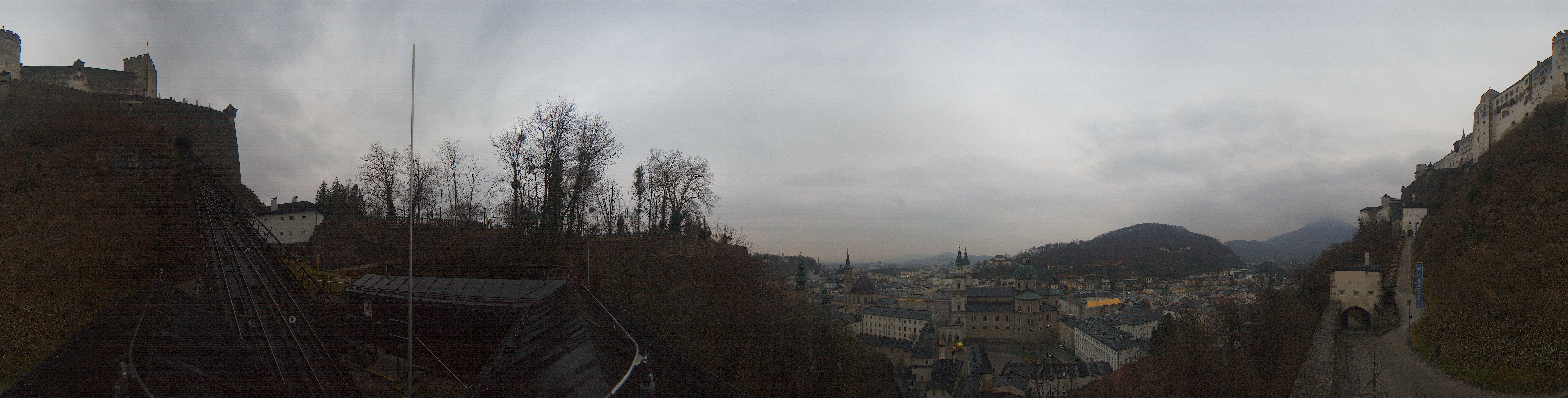 Archiv Foto Webcam Panorama Salzburg Festungsbahn