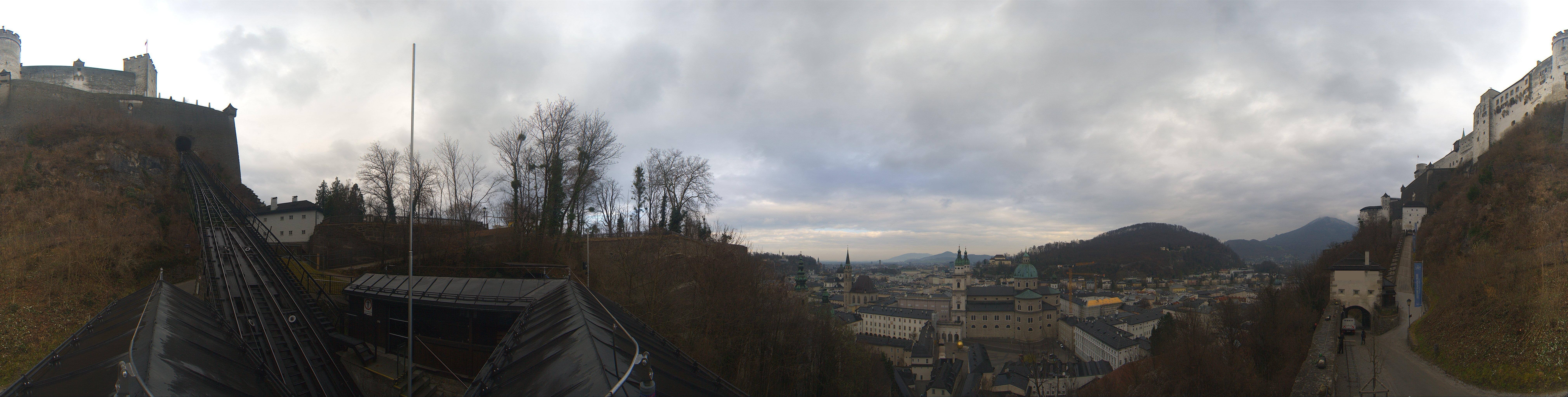 Archiv Foto Webcam Panorama Salzburg Festungsbahn