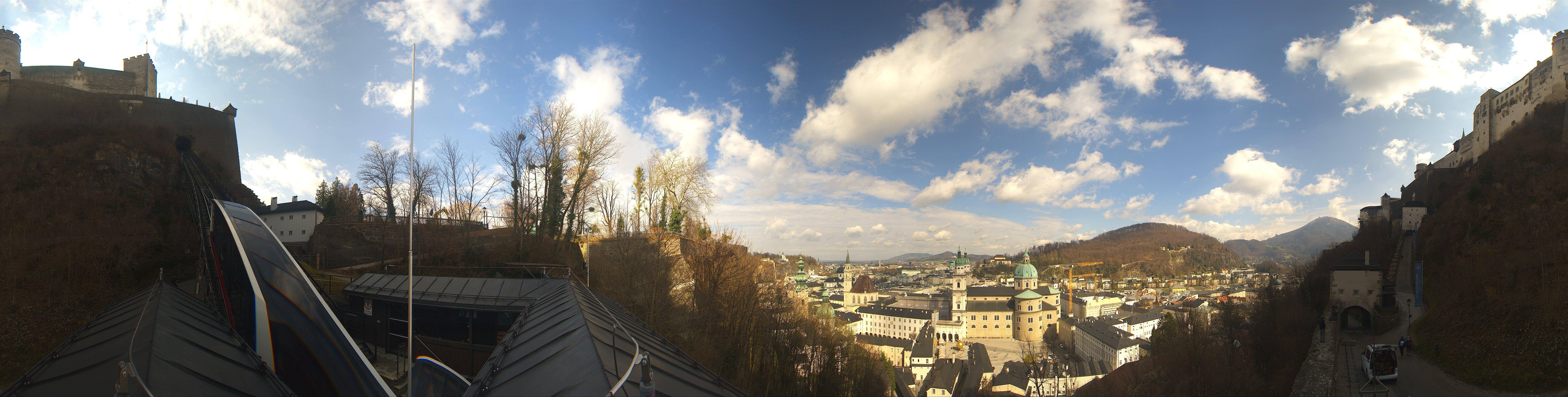 Archiv Foto Webcam Panorama Salzburg Festungsbahn